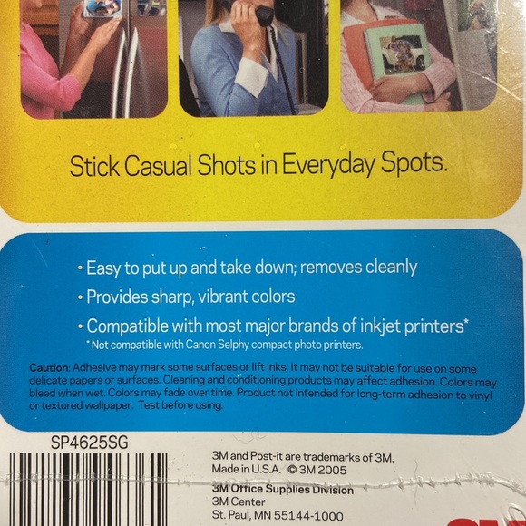 Post It Peel and Stick Photo Paper New 4 x 6 - Picture 5 of 7